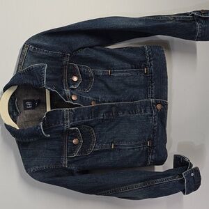 GAP Blue Denim Crop Jacket Women's Size Xs X-small Cropped